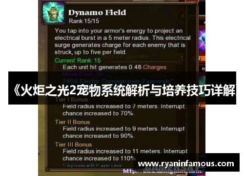 《火炬之光2宠物系统解析与培养技巧详解》